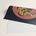 Classic Tattoo Snake vs Tiger Wrapping Paper Gallery Image 2