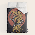 Classic Tattoo Snake vs Tiger Comforter Gallery Image 6