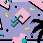 Memphis Pattern 25 - Miami Vice / 80s Retro / Palm Tree Coffee Mug Gallery Image 2