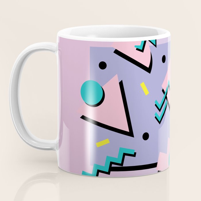 Memphis Pattern 25 - Miami Vice / 80s Retro / Palm Tree Coffee Mug Gallery Image 3