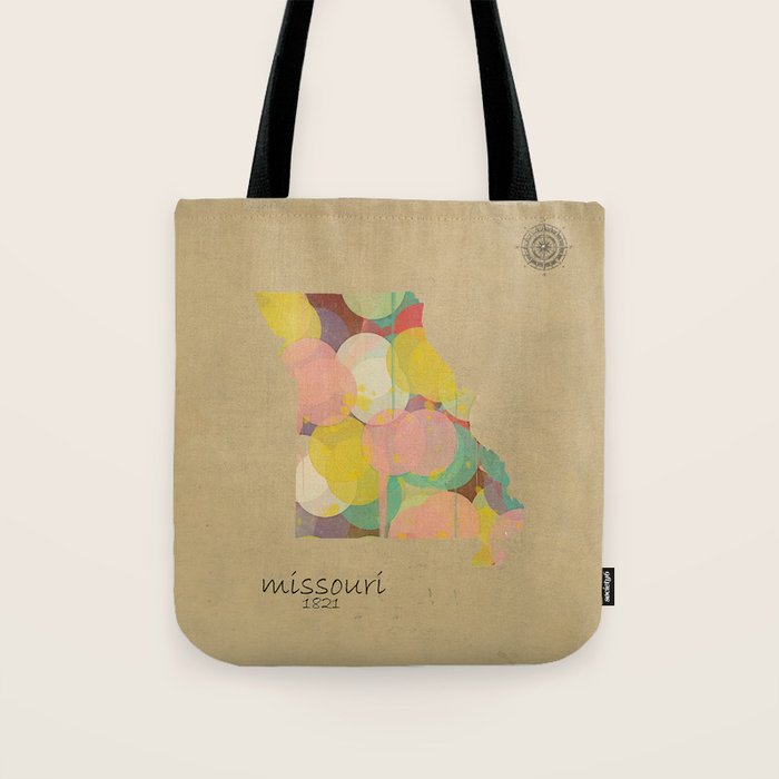 Missouri state map  Tote Bag Gallery Image 1