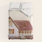 The Old Country Farm in Rustic Brown - Farm House Decor Duvet Cover Gallery Image 6