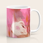 pink floral illusion abstract art Coffee Mug Gallery Image 1