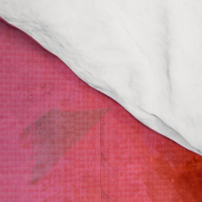 pink floral illusion abstract art Comforter Gallery Image 4