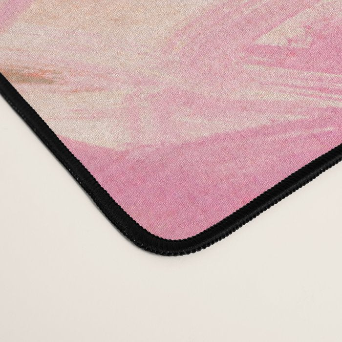 pink floral illusion abstract art Desk Mat Gallery Image 4
