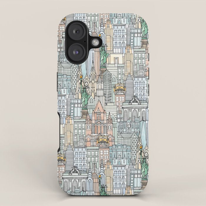 New York watercolor iPhone Case Gallery Image 1