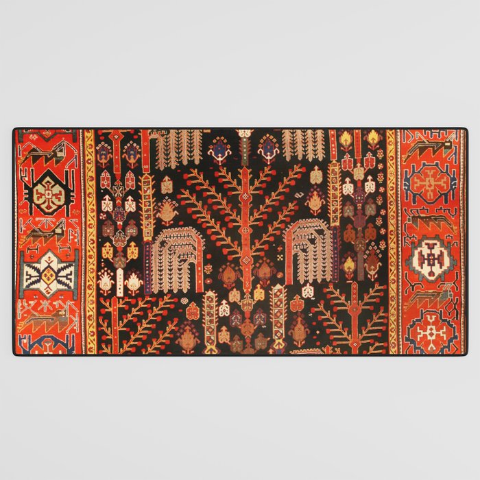 Floral Persian Bakhtiari Rug Print Desk Mat Gallery Image 3