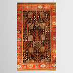 Floral Persian Bakhtiari Rug Print Tablecloth Gallery Image 2