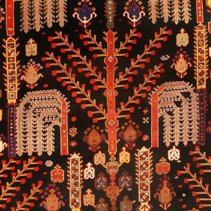 Floral Persian Bakhtiari Rug Print Coffee Mug Gallery Image 2