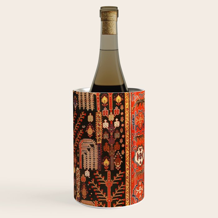 Floral Persian Bakhtiari Rug Print Wine Chiller Gallery Image 3