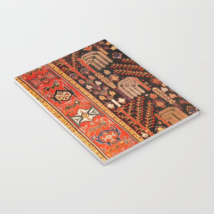 Floral Persian Bakhtiari Rug Print Notebook Gallery Image 3