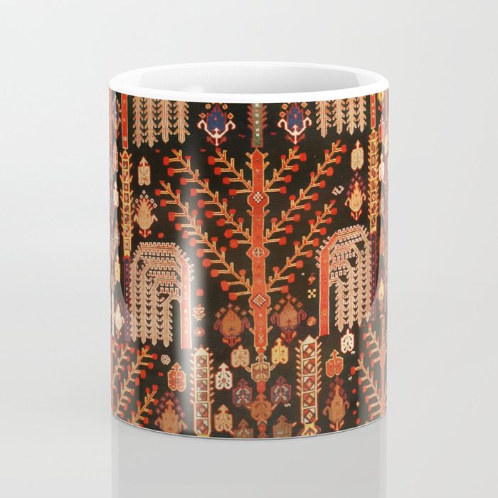 Floral Persian Bakhtiari Rug Print Coffee Mug Gallery Image 4