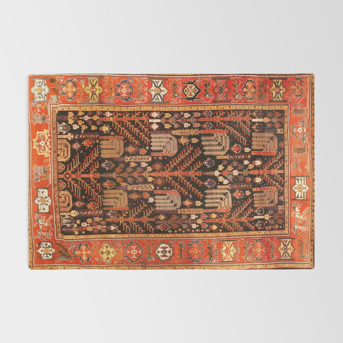 Floral Persian Bakhtiari Rug Print Rug Gallery Image 2