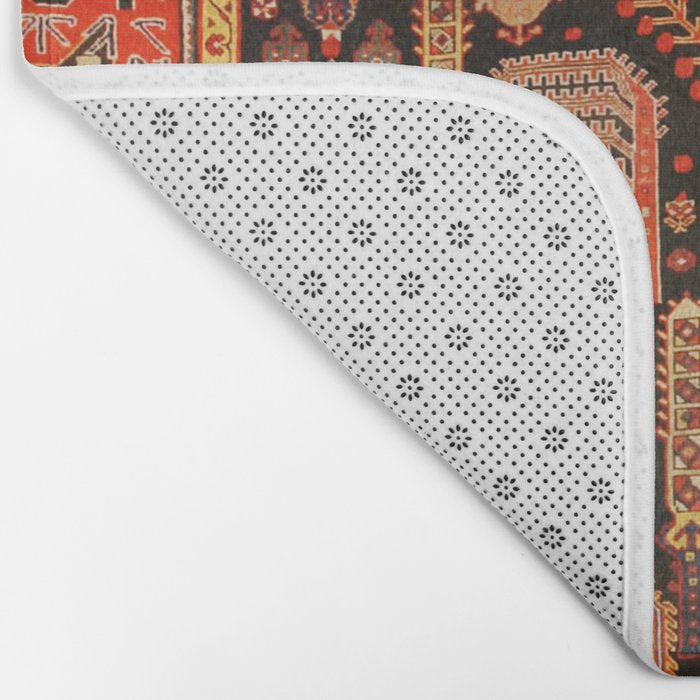 Floral Persian Bakhtiari Rug Print Bath Mat Gallery Image 2