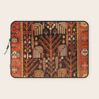 Floral Persian Bakhtiari Rug Print Laptop Sleeve Gallery Image 1