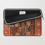 Floral Persian Bakhtiari Rug Print Laptop Sleeve Gallery Image 2