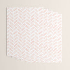 watercolor herringbone - light pink Wrapping Paper Gallery Image 3