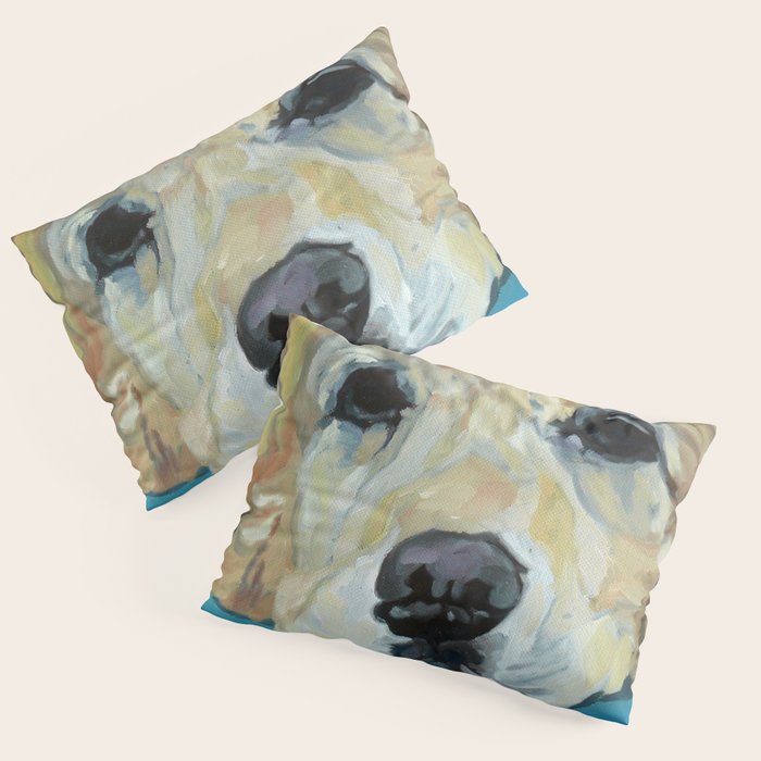 Shiner the Golden Retriever Portrait Pillow Sham Gallery Image 3