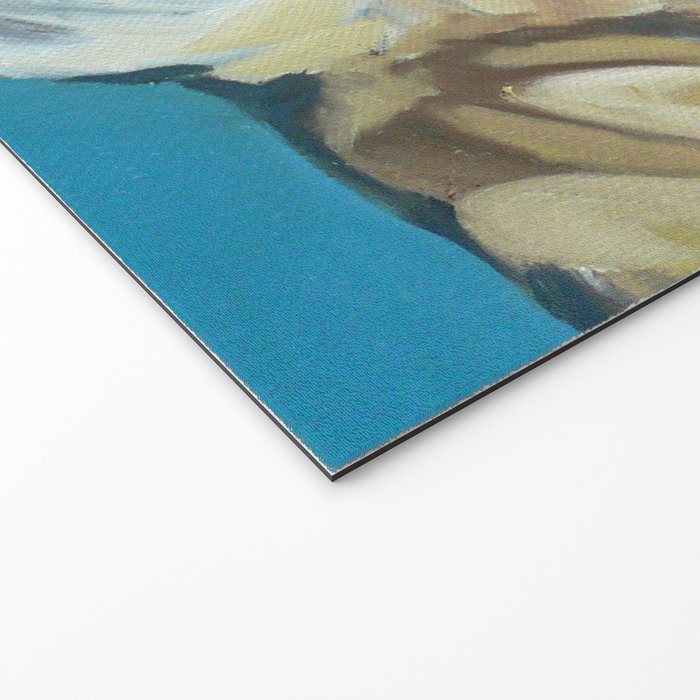 Shiner the Golden Retriever Portrait Welcome Mat Gallery Image 2