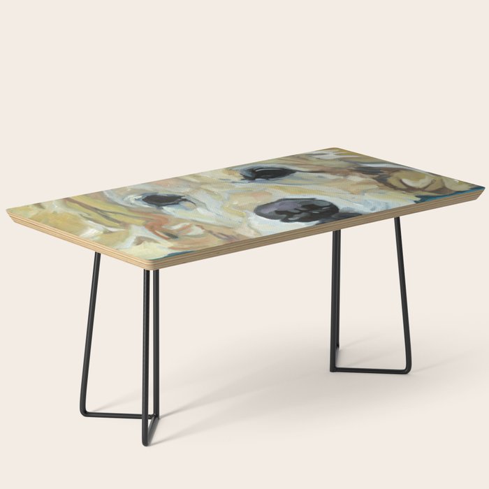 Shiner the Golden Retriever Portrait Coffee Table Gallery Image 1