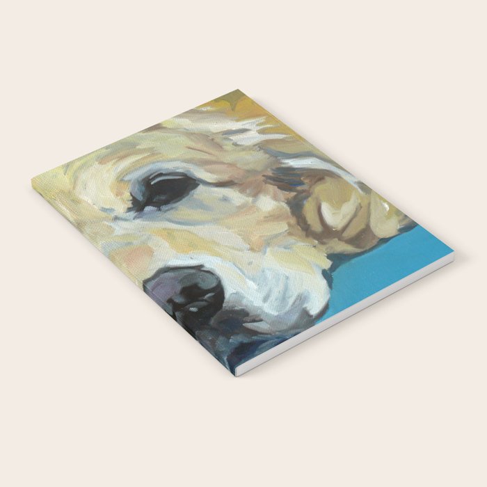 Shiner the Golden Retriever Portrait Notebook Gallery Image 1