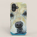 Shiner the Golden Retriever Portrait iPhone Case Gallery Image 1