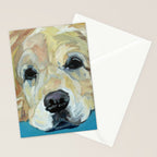 Shiner the Golden Retriever Portrait Stationery Card Gallery Image 2