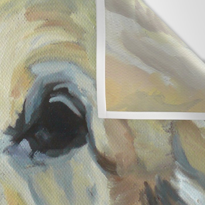 Shiner the Golden Retriever Portrait Wall Tapestry Gallery Image 3