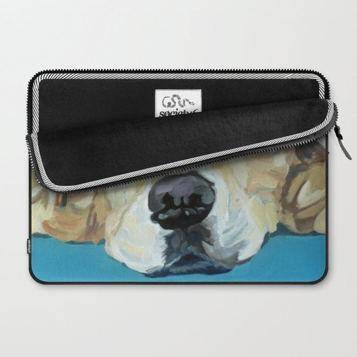 Shiner the Golden Retriever Portrait Laptop Sleeve Gallery Image 2