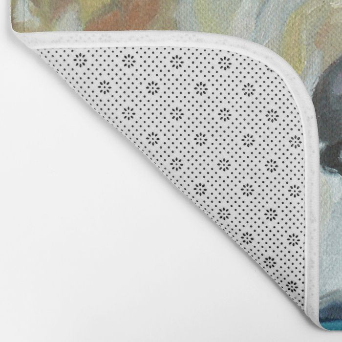 Shiner the Golden Retriever Portrait Bath Mat Gallery Image 2