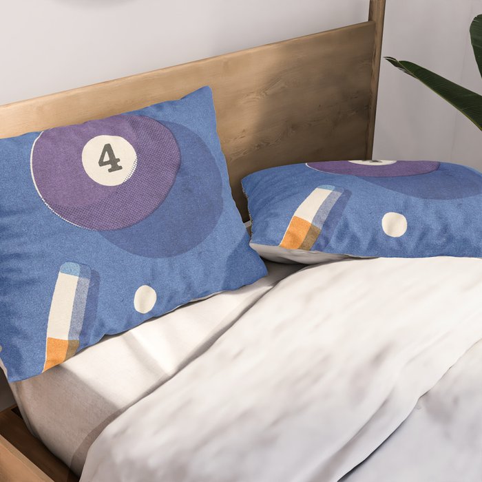 BALLS / Billiards - ball 4 I Pillow Sham Gallery Image 2