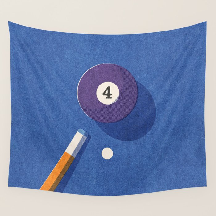 BALLS / Billiards - ball 4 I Wall Tapestry Gallery Image 4