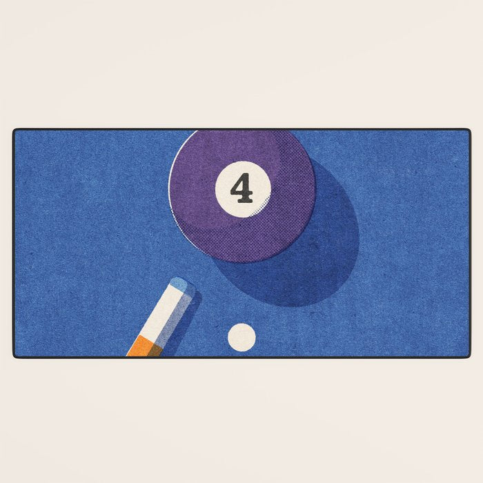 BALLS / Billiards - ball 4 I Desk Mat Gallery Image 3