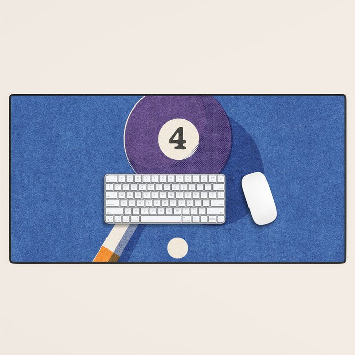 BALLS / Billiards - ball 4 I Desk Mat Gallery Image 1