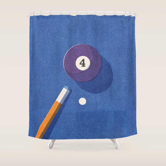 BALLS / Billiards - ball 4 I Shower Curtain Gallery Image 1