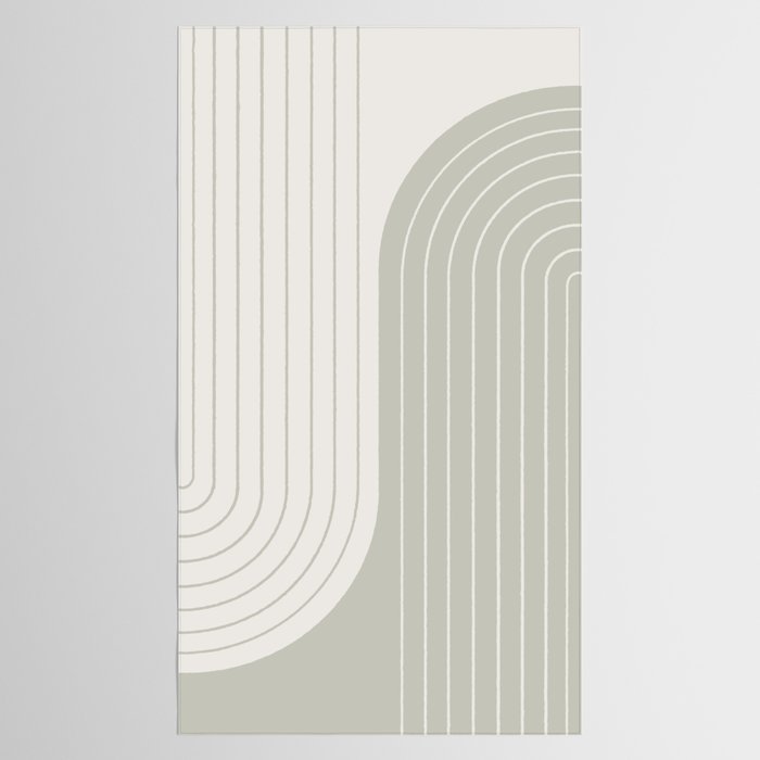 Two Tone Line Curvature LXIII Tablecloth Gallery Image 2