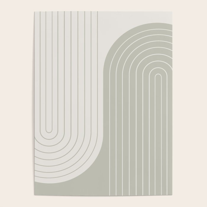 Two Tone Line Curvature LXIII Poster Gallery Image 4