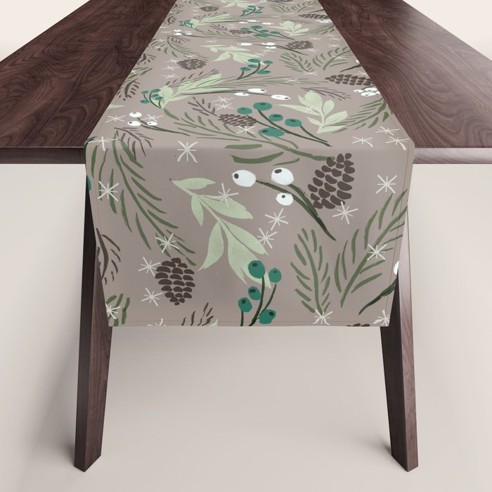 Christmas Foliage - Earth Table Runner Gallery Image 1