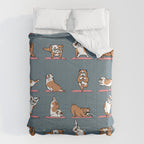 English Bulldog Yoga Comforter Gallery Image 6