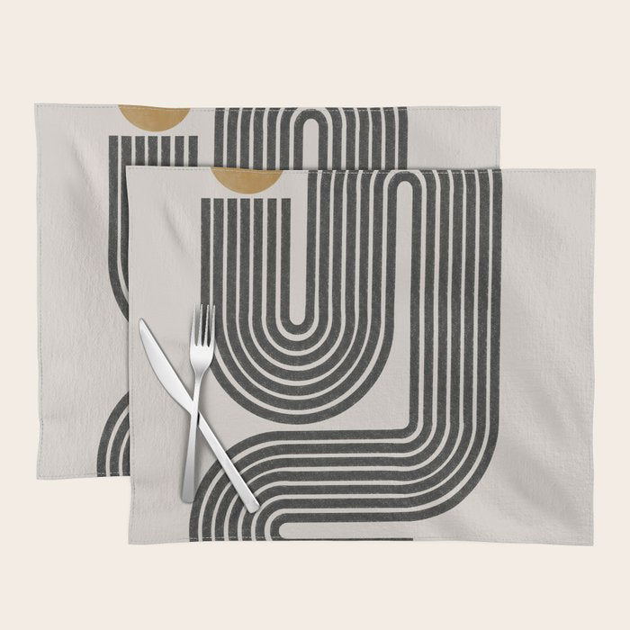 Mid Century Modern Line Placemat