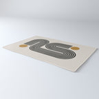 Mid Century Modern Line Rug Gallery Image 3
