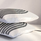 Mid Century Modern Line Pillow Sham Gallery Image 3
