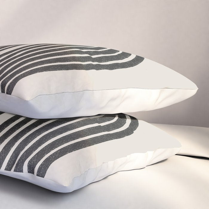 Mid Century Modern Line Pillow Sham Gallery Image 3