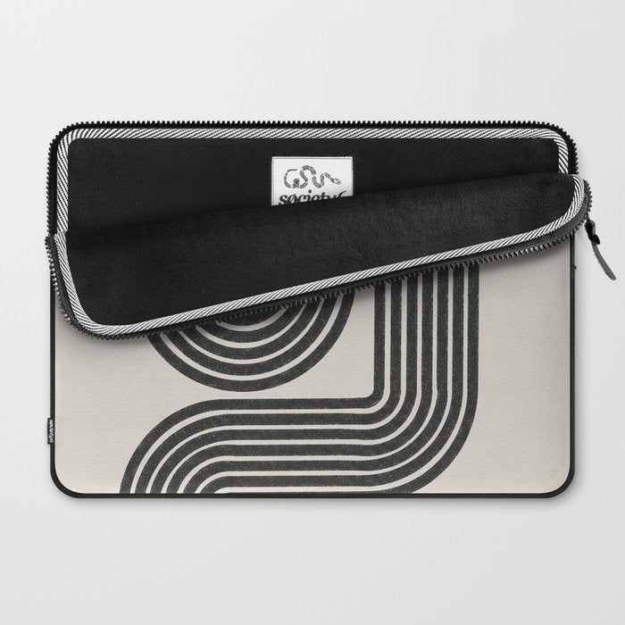 Mid Century Modern Line Laptop Sleeve Gallery Image 2