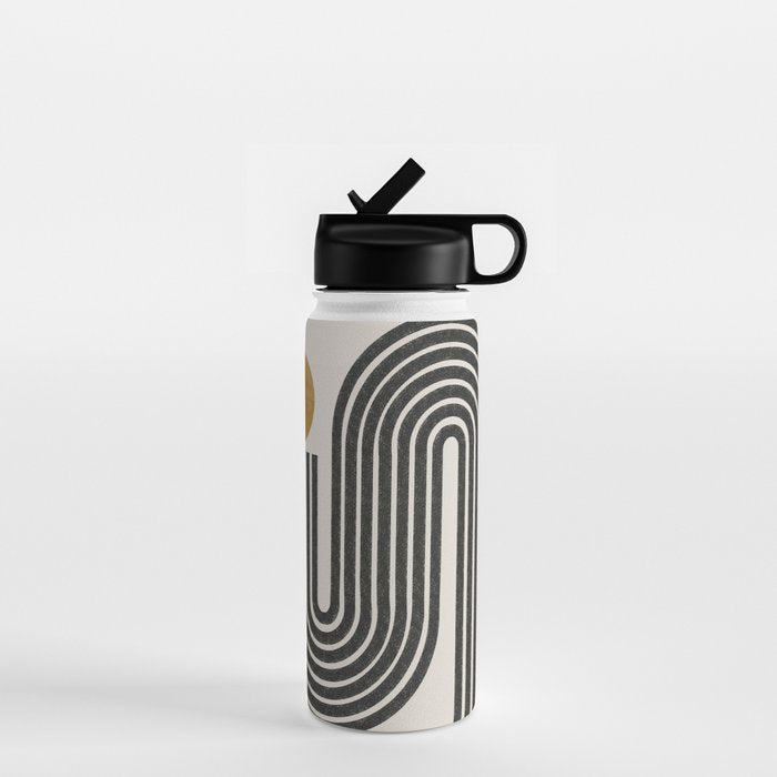 Mid Century Modern Line Water Bottle Gallery Image 1