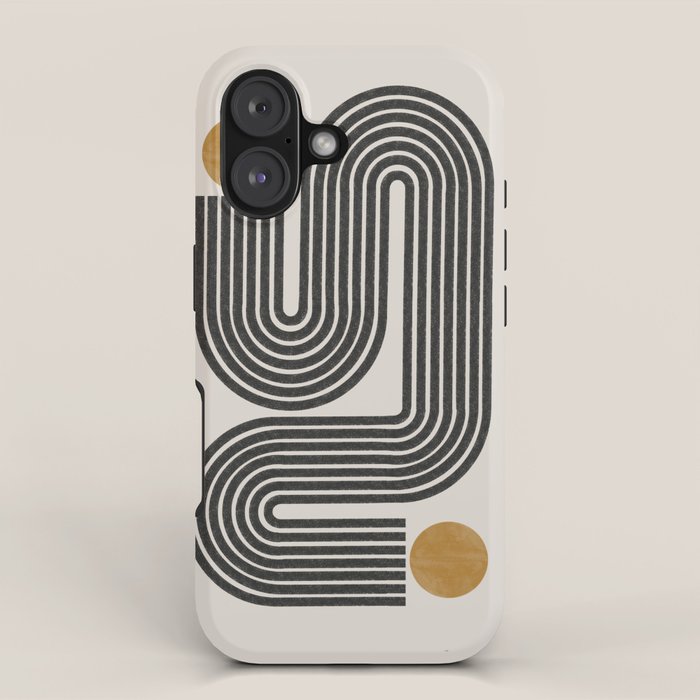 Mid Century Modern Line iPhone Case Gallery Image 1