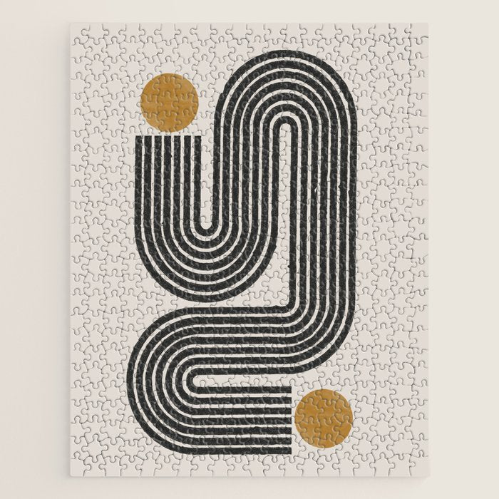 Mid Century Modern Line Jigsaw Puzzle Gallery Image 1