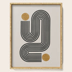 Mid Century Modern Line Serving Tray Gallery Image 1
