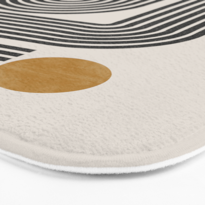 Mid Century Modern Line Bath Mat Gallery Image 3