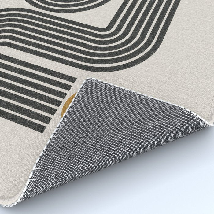 Mid Century Modern Line Rug Gallery Image 4